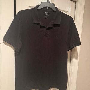 American Eagle Outfitters Men's Dark Polo Shirt
